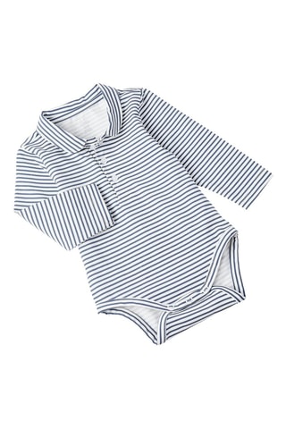 Body et barboteuse en velours - Bleu foncé