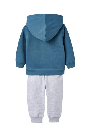 Sweat à capuche et pantalon - Bleu cobalt et gris