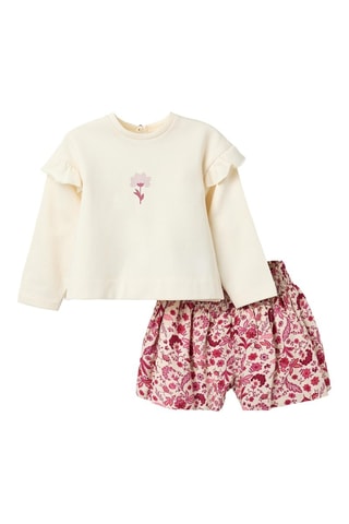 Sweat et short - Blanc