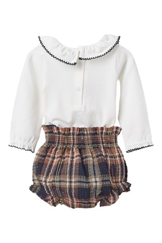 Body et bloomer - Blanc et marron