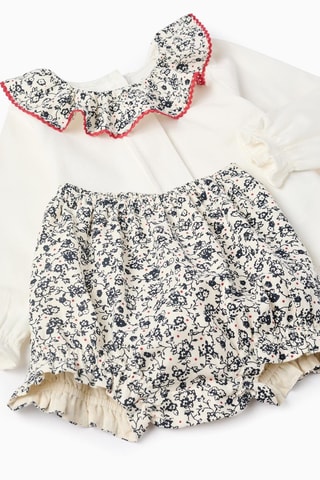 Blouse et bloomer - Blanc