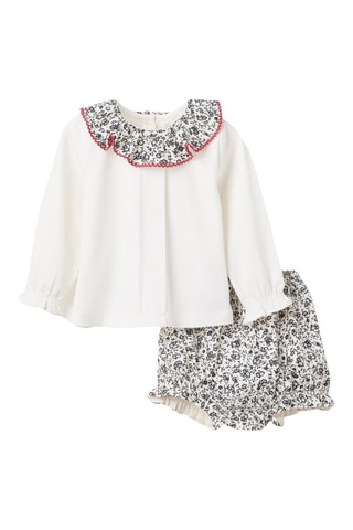 Blouse et bloomer - Blanc