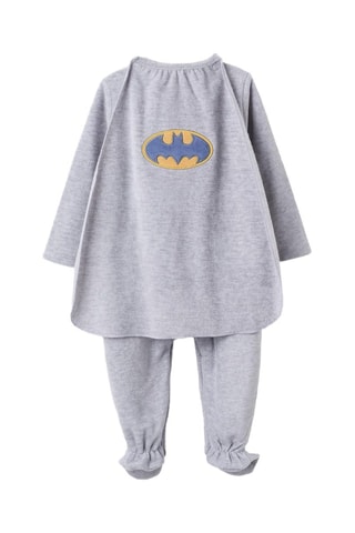 Grenouillère polaire Batman La Ligue des Justiciers Dc Comics - Gris foncé chiné