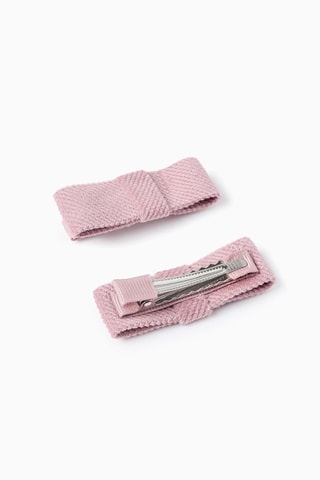 2 pinces à cheveux - Rose poudré