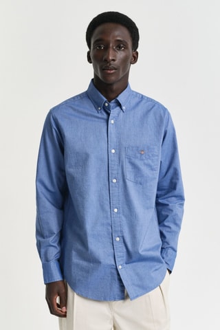 Camisa regular - Azul