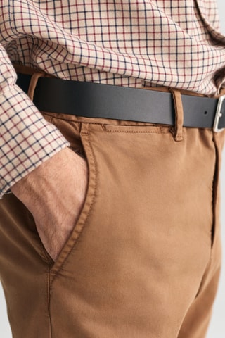 Calças chino slim - Castanho