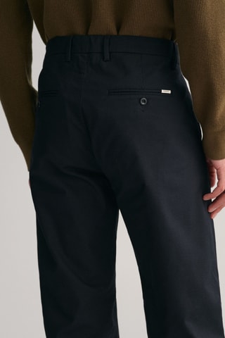 Calças chino regular - Preto