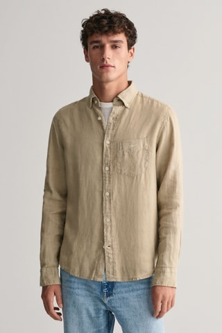 Camisa em linho - Bege