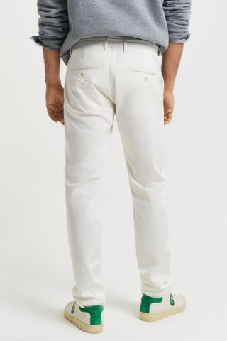 Calças chino slim - Creme