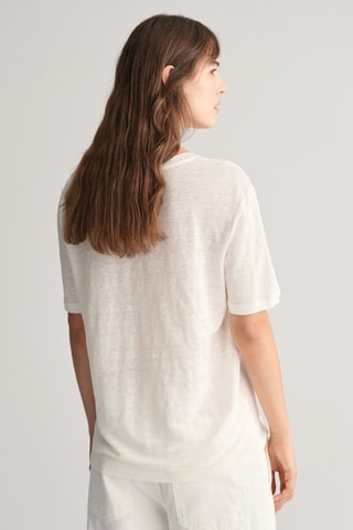 T-shirt relaxed em linho - Cru