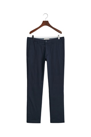 Calças chino slim - Azul-noite