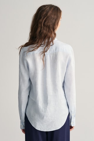 Camisa em linho - Azul-claro