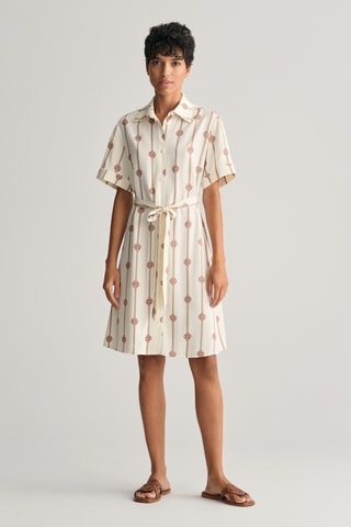 Vestido-camisa - Bege