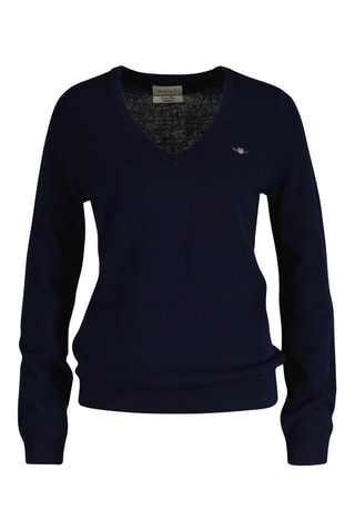 Camisola em lã de cordeiro - Azul-marinho