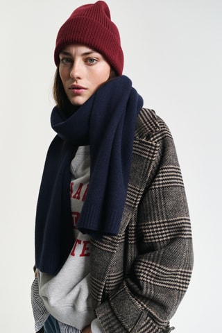 Écharpe em lã - Azul-marinho