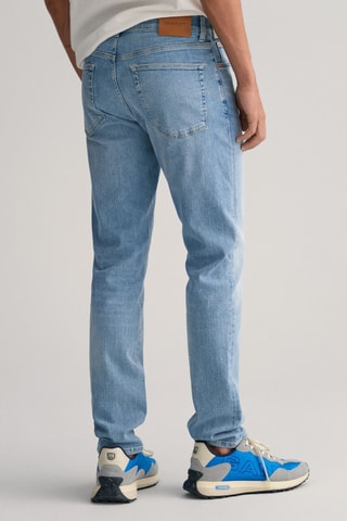 Calças de ganga slim - Azul-claro