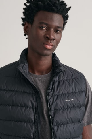 Colete acolchoado regular - Preto