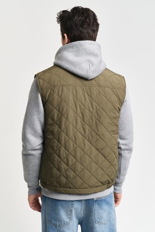 Colete acolchoado regular - Caqui