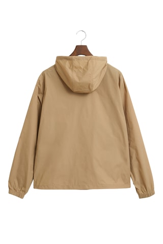 Corta-vento com capuz - Bege
