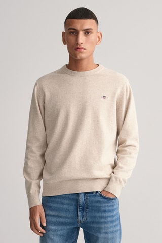 Camisola regular - Bege mesclado