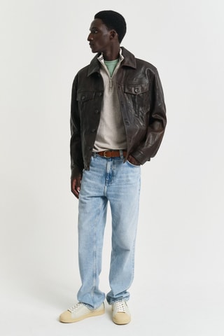 Camisola regular - Bege mesclado