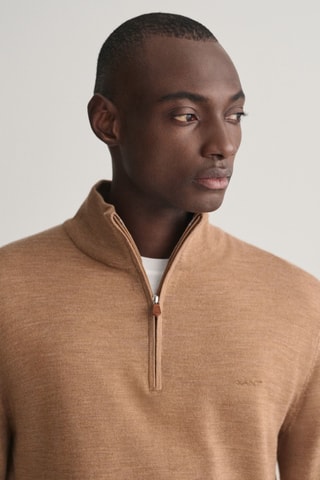 Camisola em lã merino - Castanho