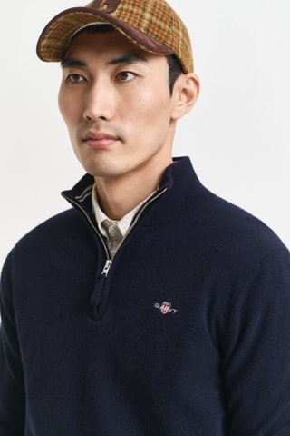 Camisola de lã - Azul-marinho