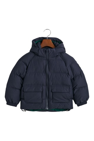 Blusão com capuz - Azul-marinho