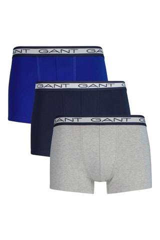 3 boxers - Cinzento mesclado e azul