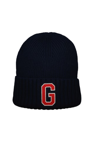 Gorro em alpaca e lã - Azul-marinho