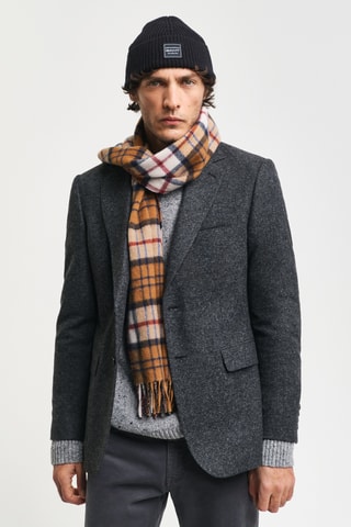 Écharpe em lã merino - Castanho