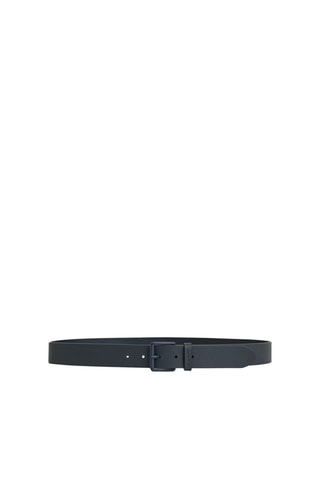 Cinto em couro - Azul-marinho