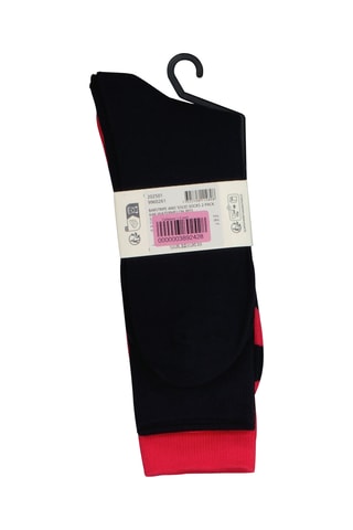 2 pares de meias - Vermelho