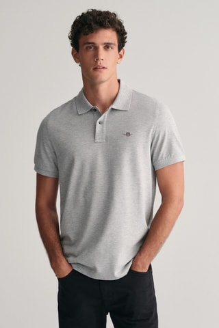 Polo - Cinzento-claro mesclado