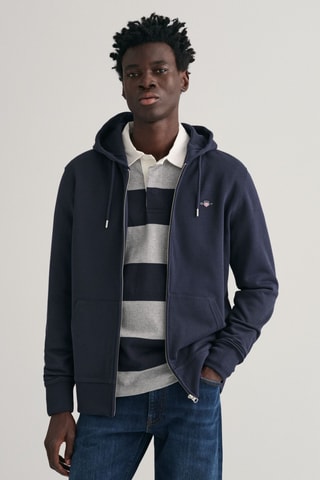 Sweat com capuz - Azul-marinho