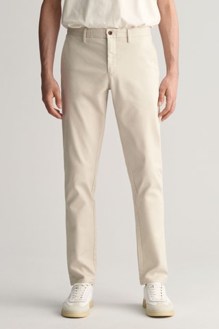 Calças chino slim - Bege