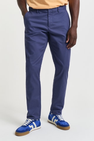 Calças chino slim - Azul