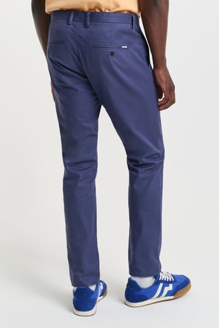Calças chino slim - Azul