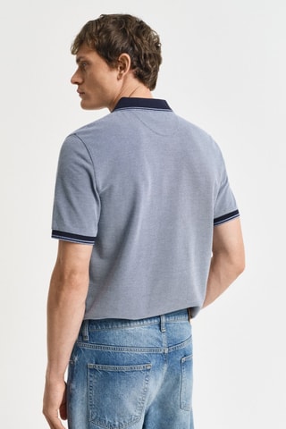 Polo regular - Azul-cinza