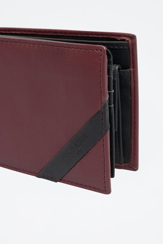 Carteira em couro Utah Bordô
