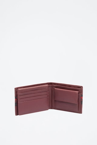 Carteira em couro Uspa Gold Cup Bordô