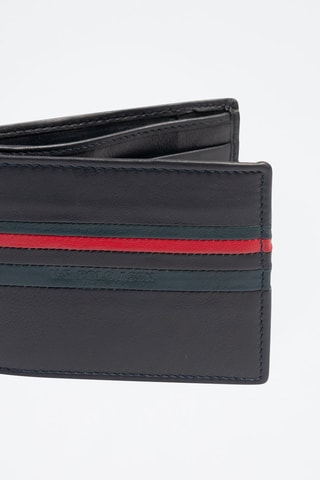 Carteira em couro Uspa Gold Cup Azul-escuro