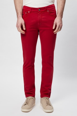 Calças chino de ganga Vermelho - Harmont & Blaine