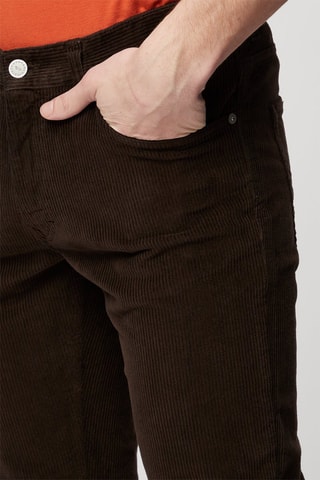 Calças direitas em veludo canelado Preto - Harmont & Blaine