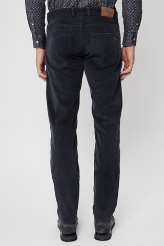 Calças em veludo - Azul-marinho - Harmont & Blaine