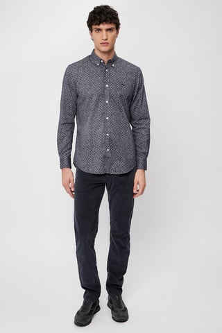 Calças em veludo - Azul-marinho - Harmont & Blaine