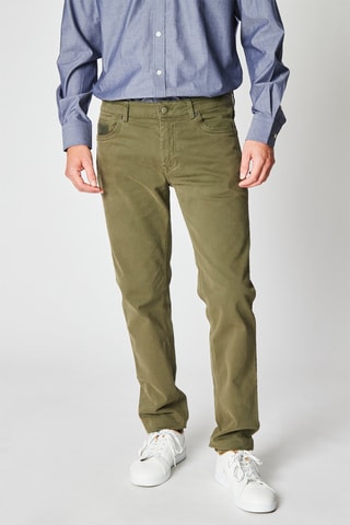 Calças de ganga slim Verde-azeitona