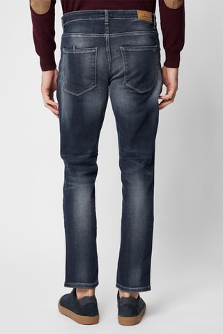 Calças chino slim 7/8 - Azul - Harmont & Blaine