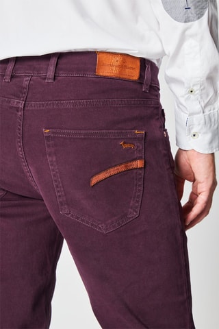 Calças de ganga slim Violeta