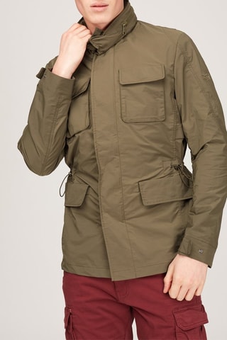 Parca com capuz Caqui